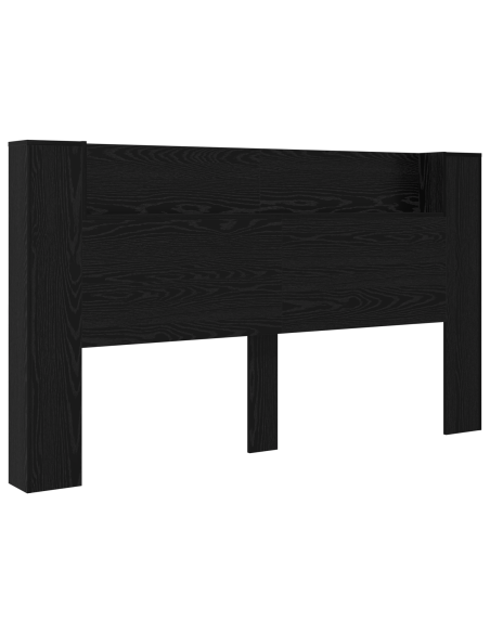 Testata del letto Rovere nero 180 x 17 x 104.5 cm