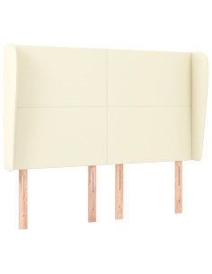 Testiera ad Orecchio Crema 147x23x118/128 cm in Similpelle 2