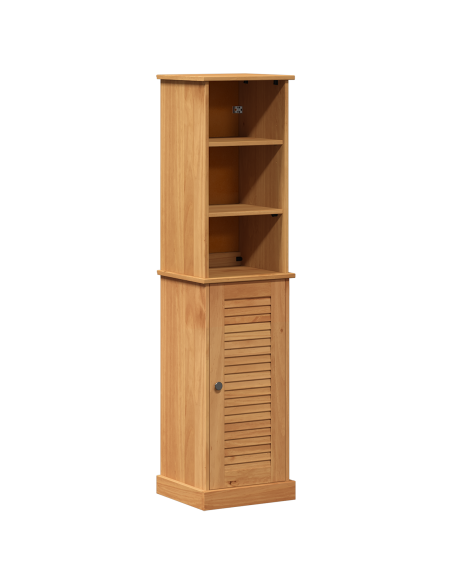 Set di mobili per il bagno 2 pcs Marrone e Marrone miele