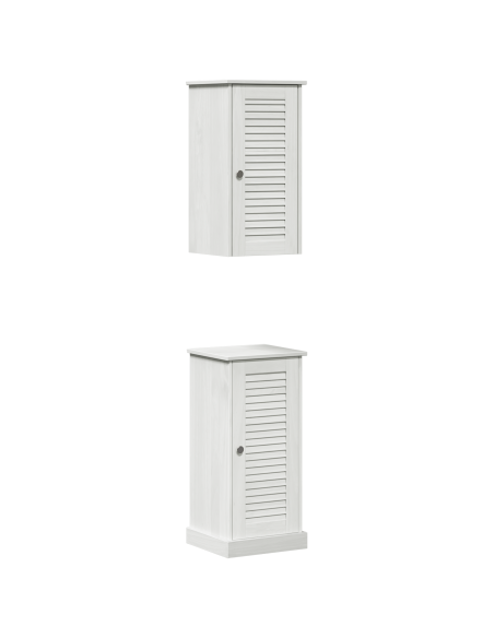 Set di mobili per il bagno 2 pcs bianco anticato