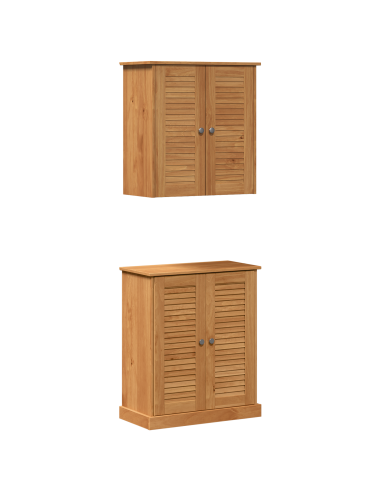 Set di mobili per il bagno VIGO 2 pcs Marrone e Marrone Miele