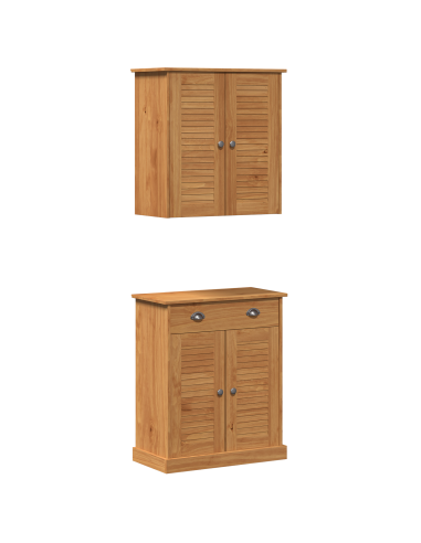 Set di mobili per il bagno VIGO 2 pcs Marrone e Marrone Miele