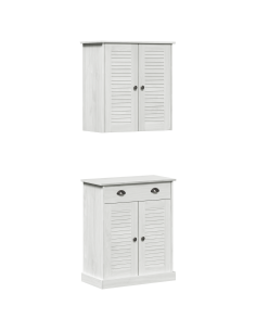 Set di mobili per il bagno VIGO 2 pcs Bianco e Bianco Antico