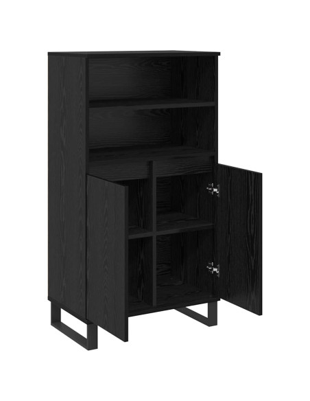 Credenza Nero 60 x 36 x 110 cm Legno multistrato
