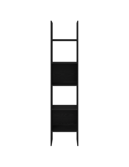 Armadio per Libri Rovere nero 40 x 35 x 180 cm
