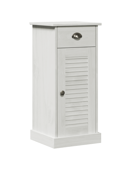 Set di mobili per il bagno con cassetto 2 pcs Marrone e bianco
