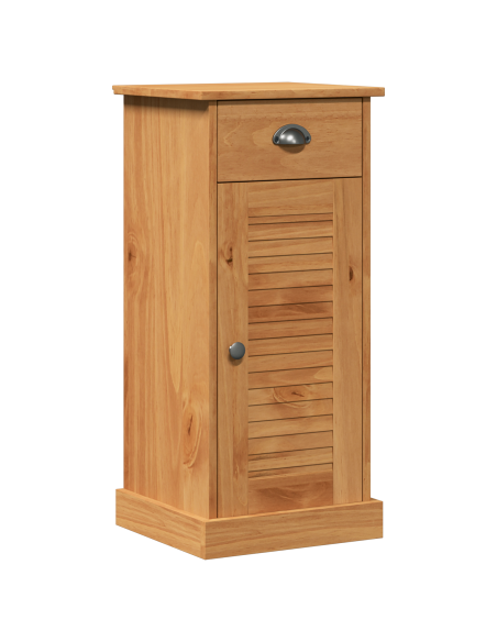 Set di mobili per il bagno 2 pcs Marrone e Marrone miele