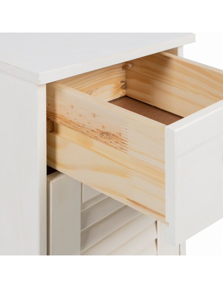 Set di mobili per il bagno con cassetto 2 pcs Marrone e bianco