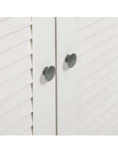 Set di mobili per il bagno 2 pcs Bianco e Bianco Antico 2