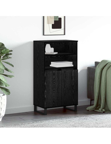 Credenza Nero 60 x 36 x 110 cm Legno multistrato