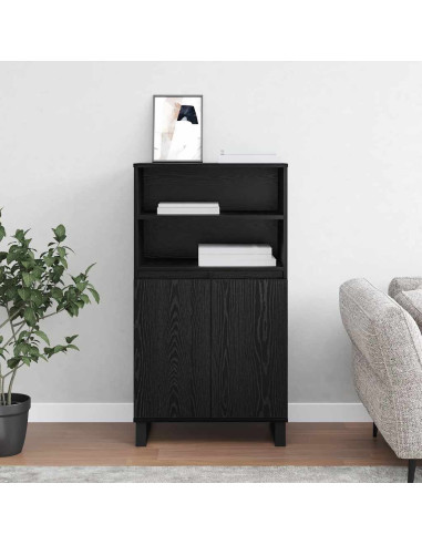 Credenza Nero 60 x 36 x 110 cm Legno multistrato