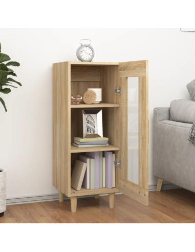 Credenza Rovere Sonoma 34,5x34x90 cm in Legno Multistrato