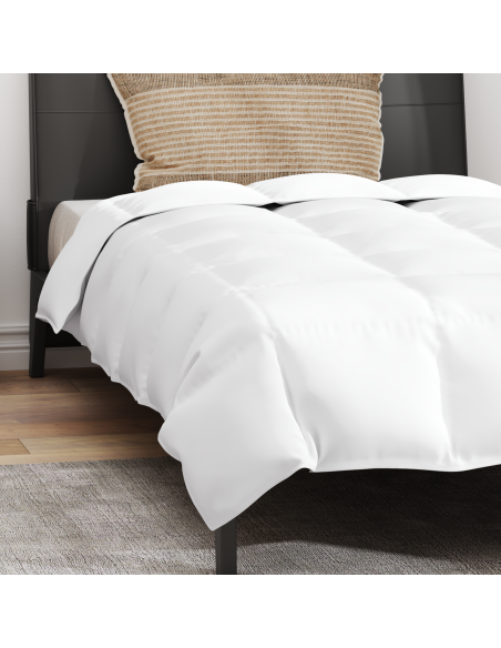 Duvet Estivo con cuscino 2 pcs Bianco Piuma d'anatra