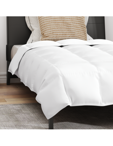 Duvet Estivo con cuscino 2 pcs Bianco Piuma d'anatra