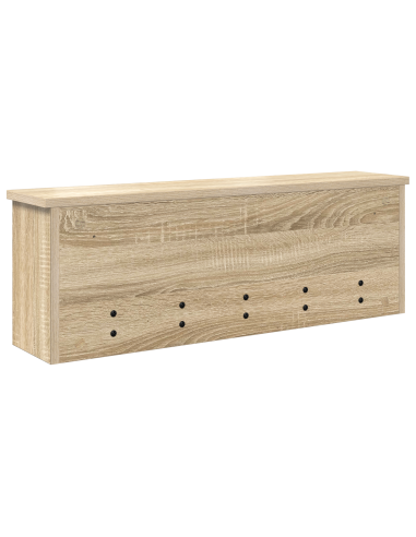 Appendiabiti a muro rovere sonoma 75 x 16 x 26 cm