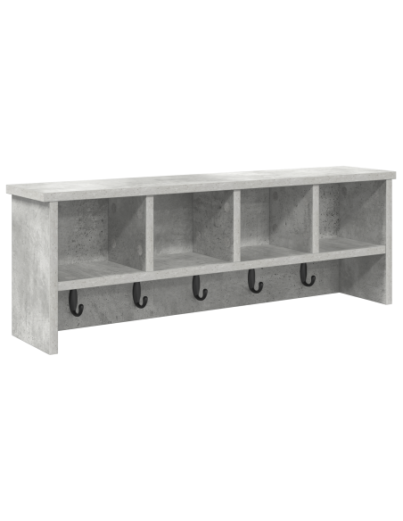 Appendiabiti a muro Grigio cemento 75 x 16 x 26 cm