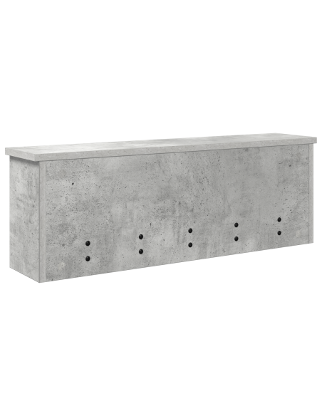 Appendiabiti a muro Grigio cemento 75 x 16 x 26 cm