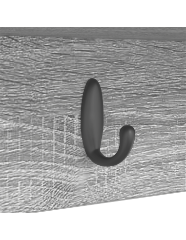 Appendiabiti a muro Grigio sonoma 75 x 16 x 26 cm