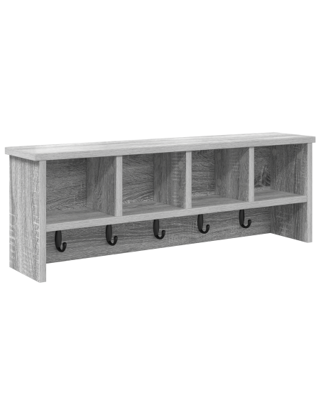 Appendiabiti a muro Grigio sonoma 75 x 16 x 26 cm