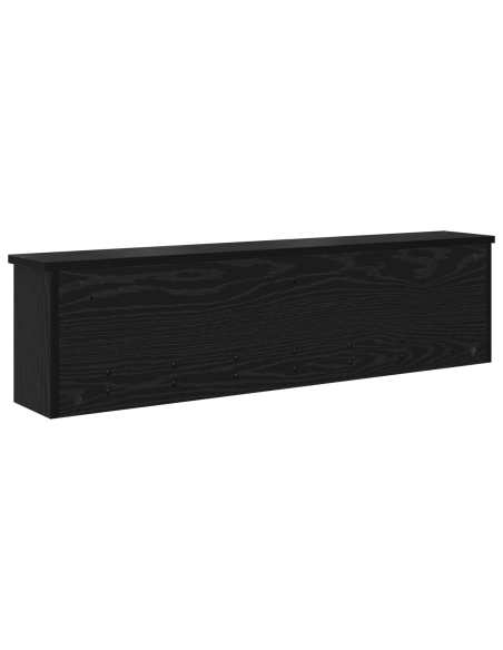 Appendiabiti a muro Rovere nero 100 x 16 x 26 cm