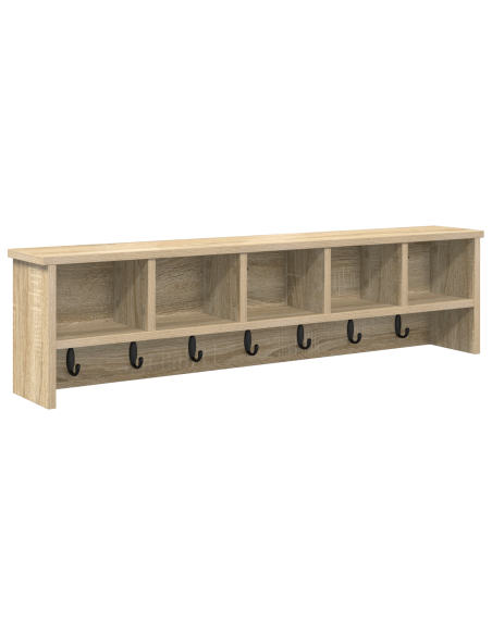 Appendiabiti a muro rovere sonoma 100 x 16 x 26 cm