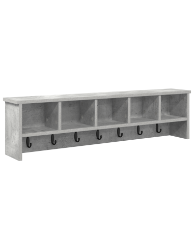 Appendiabiti a muro Grigio cemento 100 x 16 x 26 cm