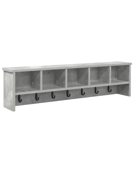Appendiabiti a muro Grigio cemento 100 x 16 x 26 cm