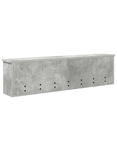 Appendiabiti a muro Grigio cemento 100 x 16 x 26 cm