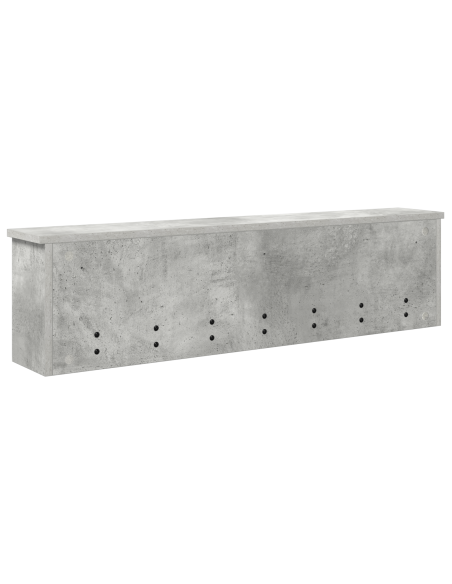 Appendiabiti a muro Grigio cemento 100 x 16 x 26 cm