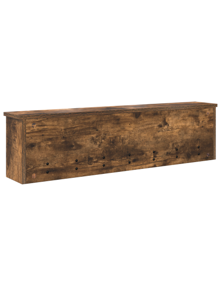 Appendiabiti a muro Rovere fumo 100 x 16 x 26 cm