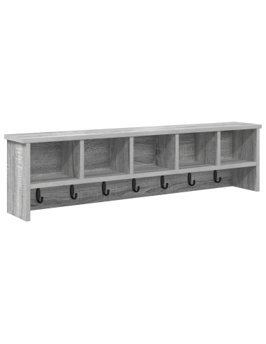 Appendiabiti a muro Grigio Sonoma 100 x 16 x 26 cm
