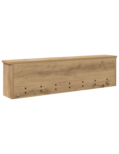 Appendiabiti a muro rovere artigianale 100 x 16 x 26 cm