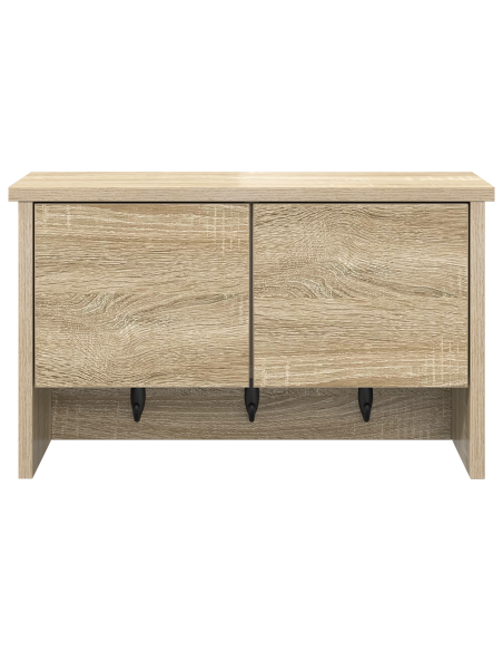 Appendiabiti a muro rovere sonoma 50 x 20 x 30 cm