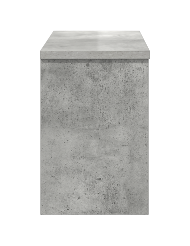 Appendiabiti a muro con porta Grigio cemento 50 x 20 x 30 cm