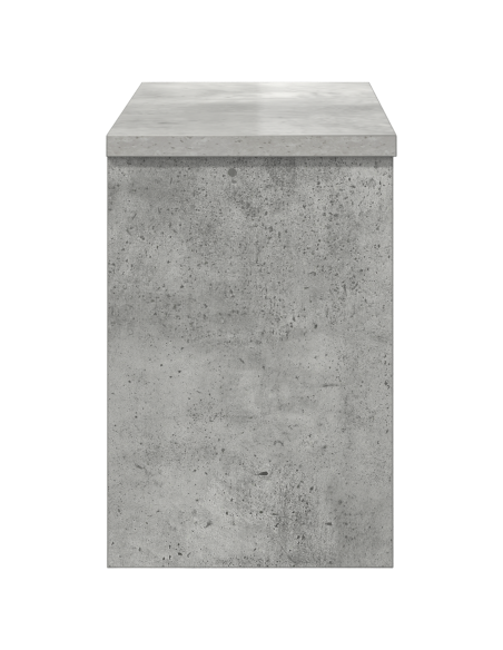 Appendiabiti a muro con porta Grigio cemento 50 x 20 x 30 cm