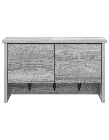 Appendiabiti a muro con porta Grigio Sonoma 50 x 20 x 30 cm