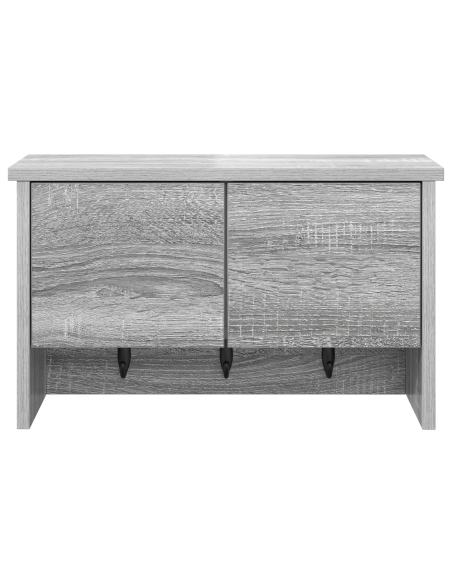 Appendiabiti a muro con porta Grigio Sonoma 50 x 20 x 30 cm