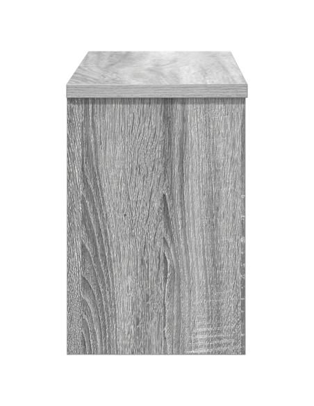 Appendiabiti a muro con porta Grigio Sonoma 50 x 20 x 30 cm