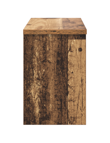 Appendiabiti a muro con porta Legno vecchio 50 x 20 x 30 cm