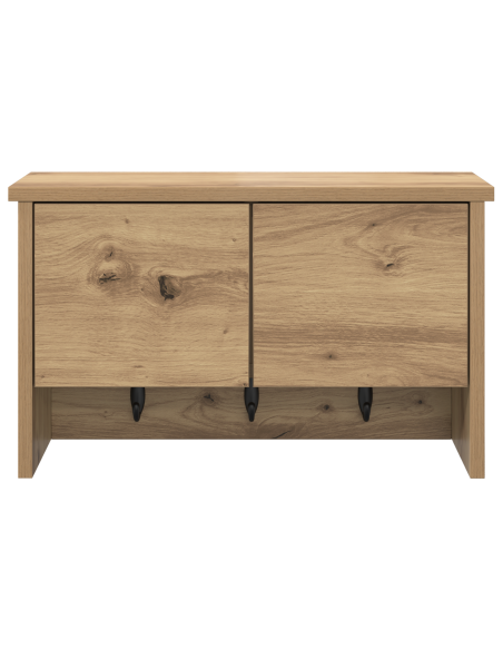 Appendiabiti a muro rovere artigianale 50 x 20 x 30 cm