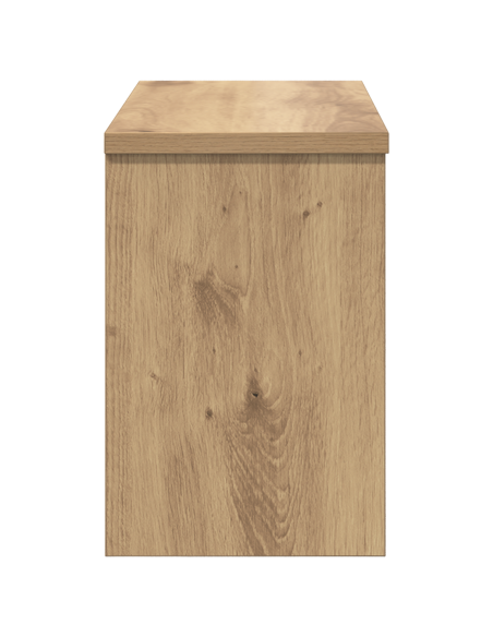 Appendiabiti a muro rovere artigianale 50 x 20 x 30 cm