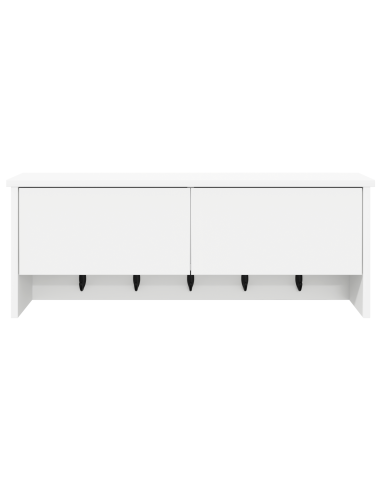 Appendiabiti a muro Bianco 80 x 20 x 30 cm Legno multistrato