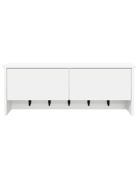 Appendiabiti a muro Bianco 80 x 20 x 30 cm Legno multistrato