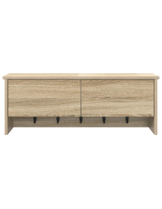Appendiabiti a muro con porta Rovere Sonoma 80 x 20 x 30 cm 2