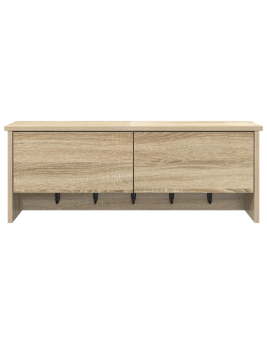 Appendiabiti a muro con porta Rovere Sonoma 80 x 20 x 30 cm