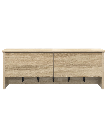 Appendiabiti a muro con porta Rovere Sonoma 80 x 20 x 30 cm