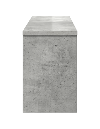 Appendiabiti a muro con porta Grigio cemento 80 x 20 x 30 cm