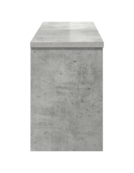 Appendiabiti a muro con porta Grigio cemento 80 x 20 x 30 cm