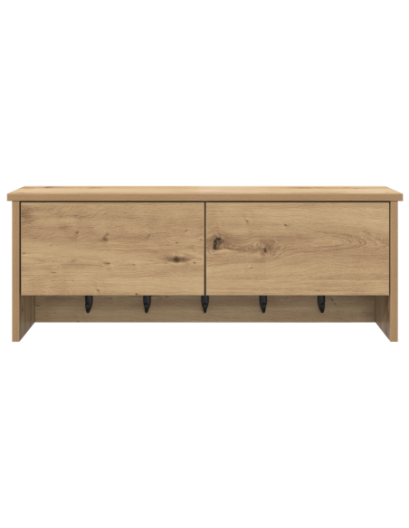 Appendiabiti a muro rovere artigianale 80 x 20 x 30 cm