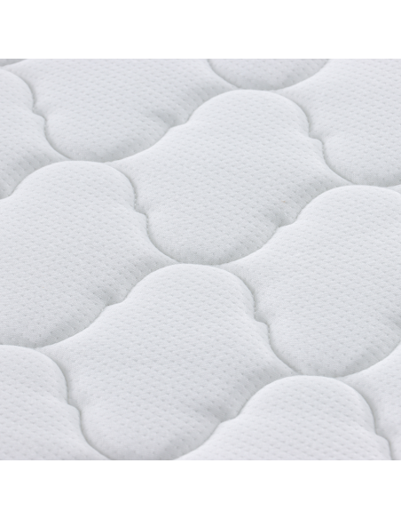 Topper al cocco Bianco 90 x 200 cm Tessuto Jacquard